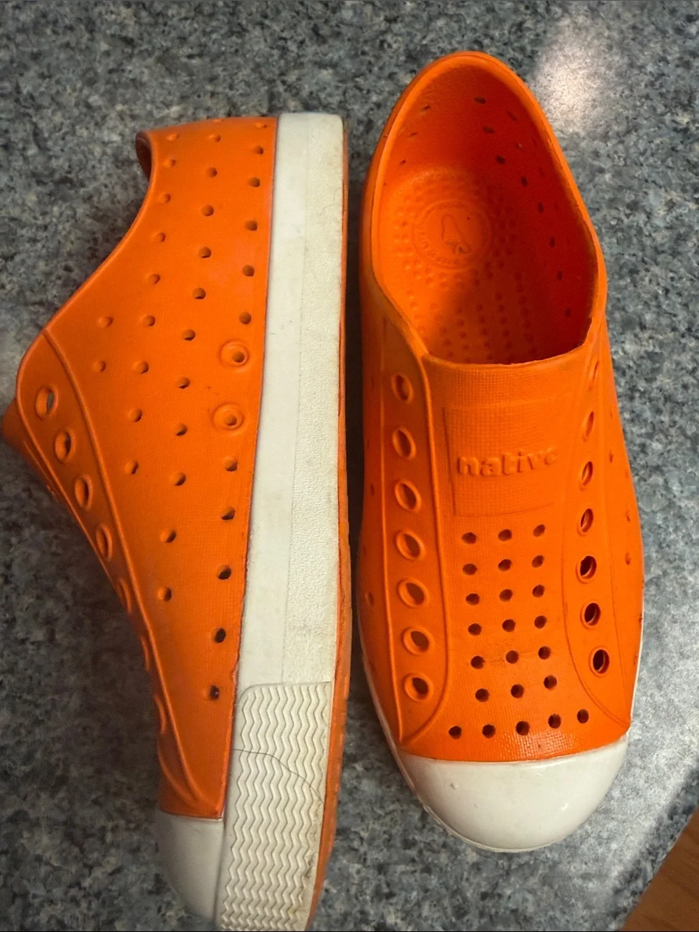 Native Orange Shoes size Toddler 13